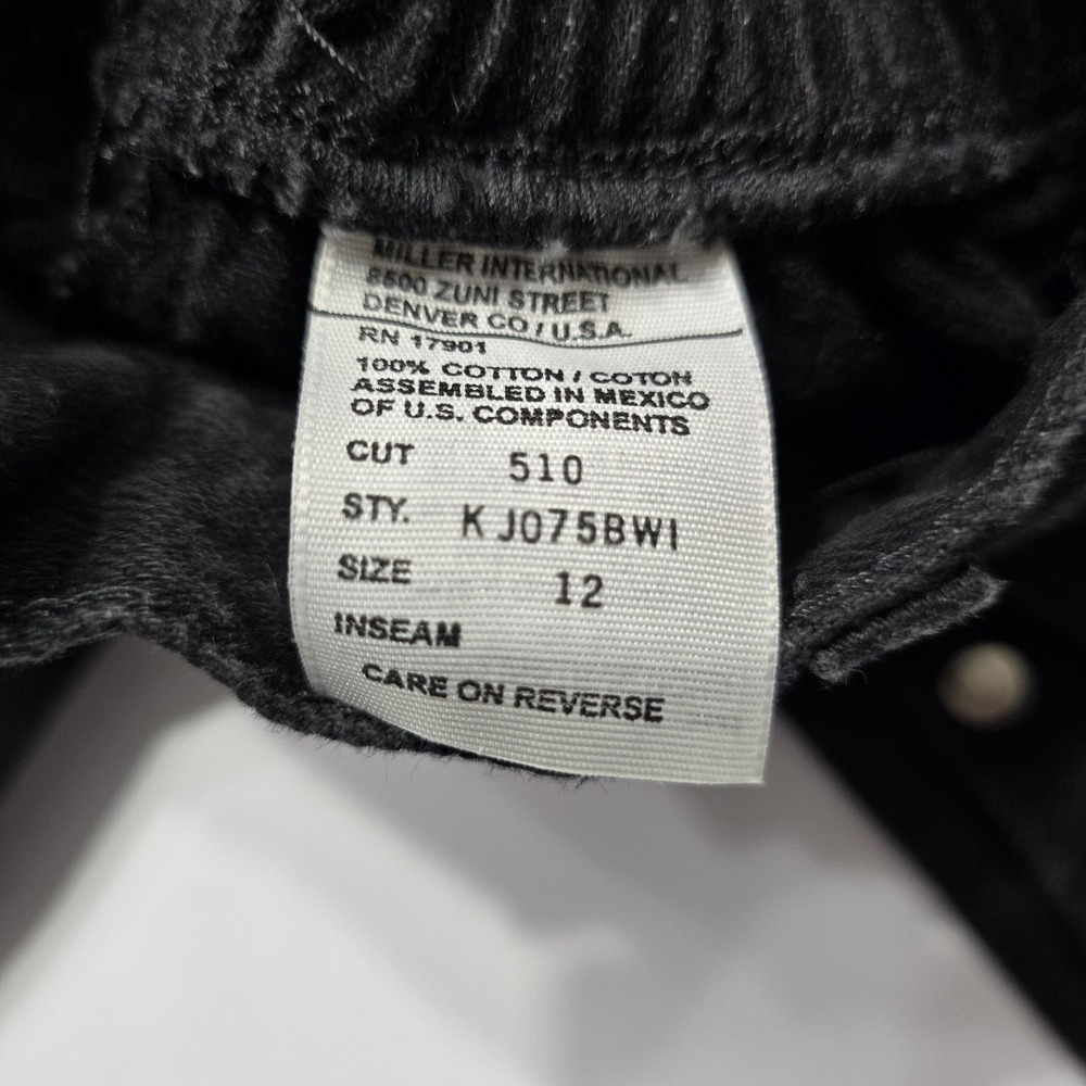 Authentic Rockies Jeanswear Kids Rare Black 12 Vintage Western - Picture 5 of 10